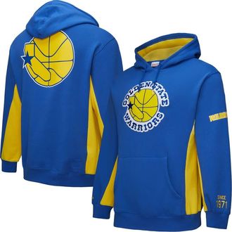 Mitchell & Ness Mens Mitchell & Ness Royal Golden State Warriors Hardwood Classics Team Origins Fleece Pullover Hoodie at Nordstrom, Size Medium