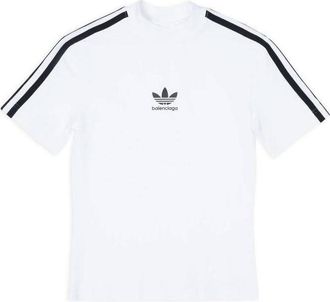 Balenciaga (WMNS) Balenciaga x adidas Shrunk T-Shirt White 723782TNVP21156
