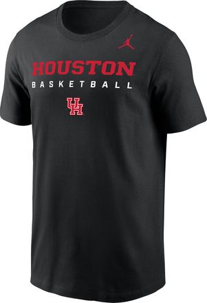 Nike Mens NCAA Houston Cougars Basketball Short-Sleeve Dri-FIT T-Shirt in Black | IM1135-010