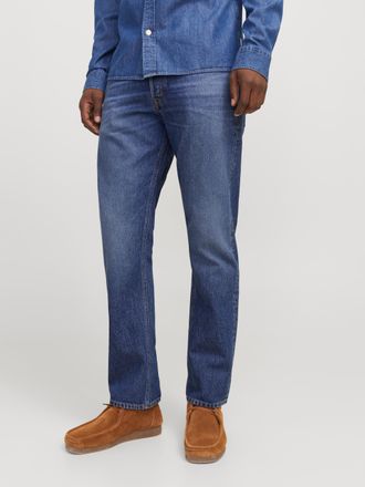 Jack & Jones Loose-fit-Jeans JACK & JONES JJICHRIS JJORIGINAL SBD 921 SN, Herren, Gr. 28, L&auml;nge 32, blau (blau denim), Denim/Jeans, Obermaterial: 100% Baumwolle, l