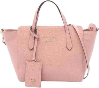 Gucci Pre-owned Vintage Handbag - Dames - Vintage Handtas - Roze - ONE Size - Leer - Vintage