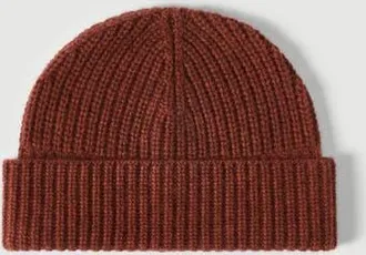 Brunello Cucinelli Cashmere English rib knit beanie in Firebrick at Nordstrom, Size Xxx-Large