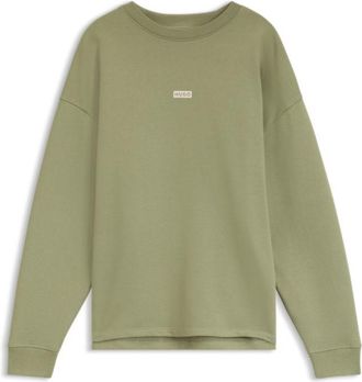 HUGO BOSS Logo-print sweatshirt in cotton terry