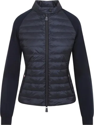 Moncler WOMENS HYBRID CARDIGAN Size: L, colour: NAVY