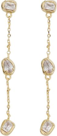 Panacea Crystal Linear Drop Earrings in Gold at Nordstrom