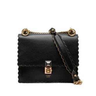 Fendi Pre-owned Cross Body Bags, female, Black, Size: ONE SIZE Pre-owned Vintage Shoulder Bag