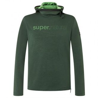 super.natural Alpine Hooded II Hoodie f&uuml;r Herren | gr&uuml;n