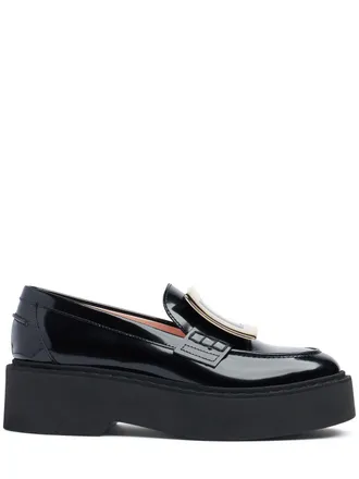 【関税&送料込】Roger Vivier Mocassins Roger Vivier Viv' Rangers denim loafers Roger Vivier