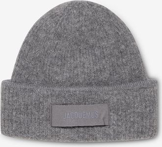 Jacquemus Alpaka-Rippstrickm&uuml;tze Le bonnet Gros Grain