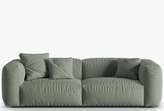 MICADONI Modulares 3-Sitzer Design Sofa Martina - Strukturstoff