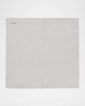 Eton Mens Polka Dot Pocket Square