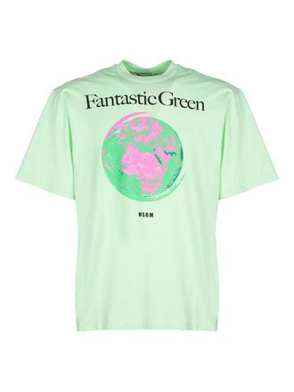 Msgm M. S.G. M. Fantastic green world tshirt