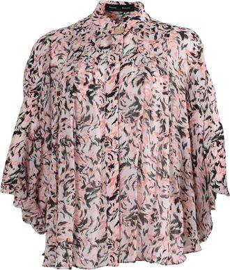 Proenza Schouler Blouse met korte mouwen en print - Roze