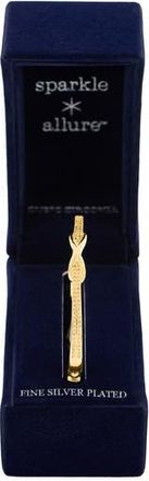 Danecraft Pavé Cubic Zirconia Infinity Hinge Bangle in Metallic Gold at Nordstrom Rack