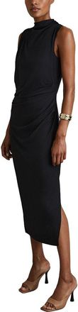 Reiss Beaux Drape Sleeveless Sheath Dress
