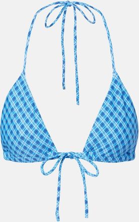 Montce Swim Emma plaid bikini top