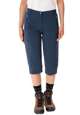 Vaude Caprihose VAUDE FARLEY STRETCH CAPRI III, Damen, Gr. 34, N-Gr, blau (schwarz sea), Obermaterial: 89% Polyamid, 11% Elasthan, unifarben, Hosen Caprihos