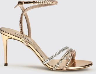 Casadei Sandalo Julia Casadei in vernice laminata con strass