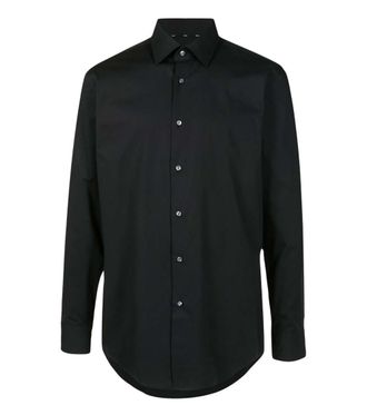 HUGO BOSS Black Cotton Formal Shirt