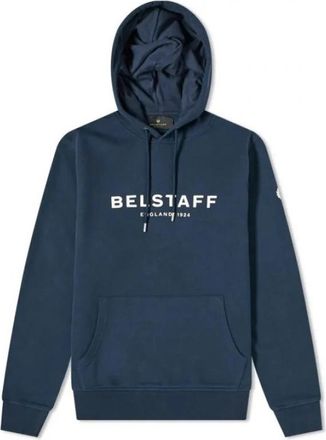 Belstaff 1924 Hoodie - Heren - Hoodies - Blauw - M - Katoen - Hoodies & sweatvesten