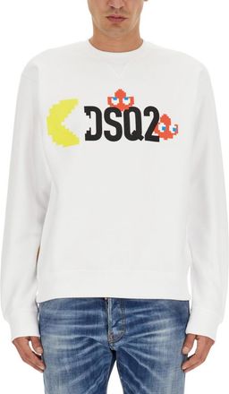Dsquared2 White Crew Neck Sweatshirt