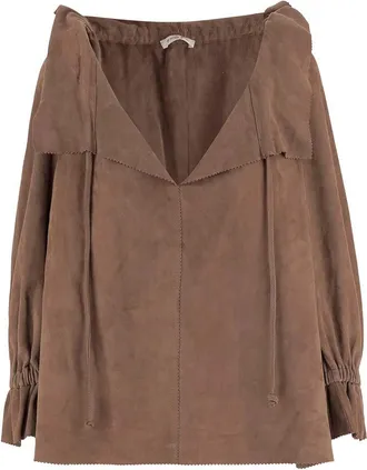By Malene Birger Brown Relaxed Solid Top