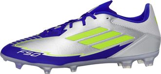 adidas Adidas F50 League FG / MG Messi Silver Metallic / Solar Yellow / Lucid Blue IH0918 Mens