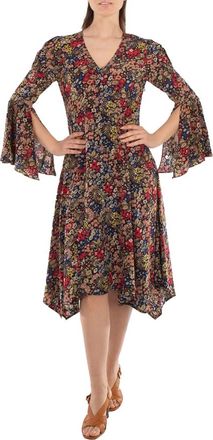 Polo Ralph Lauren Floral Pattern V-Neck Dress, Size 6