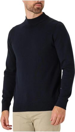 Saint Steve Navy Gebreide Trui BEN - Heren - Coltruien - Blauw - 2XL - Katoen - Truien & Vesten