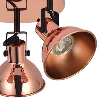 Fabrilamp Fabrilamp - Plaf&oacute;n 3 Focos Arabia Gu10 Cobre