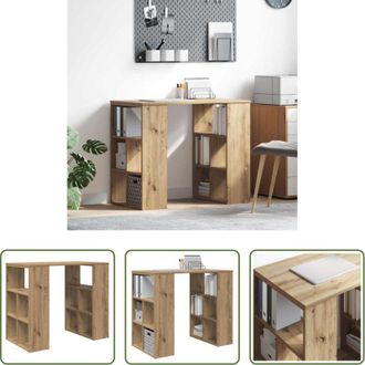 vidaXL Scrivania moderna - Scrivania Rovere artigianale 90 x 50 x 75 cm Legno multistrato