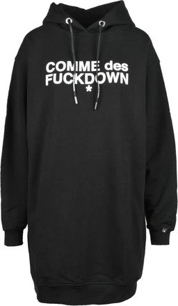 Comme Des Gar&ccedil;ons Comme des Fuckdown Sweatshirt - Dames - Hoodies - Zwart - S - Katoen - Hoodies & sweatvesten