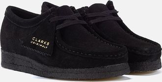 Clarks Womens Clarks Originals Wallabee Suede Womens Black Shoes - Size: UK 6 / eu 39.5 / us 8.5