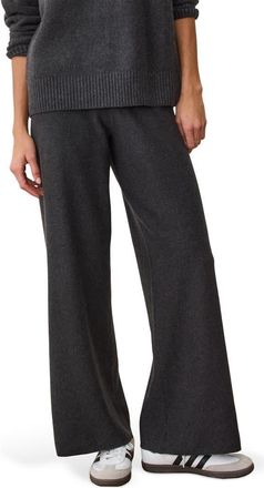 Marine Layer Chalet Knit Straight Leg Pants in Charcoal at Nordstrom, Size X-Small