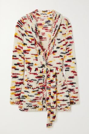 Gabriela Hearst Cardigan In Cashmere Space-dyed Con Cintura Hopkins - Crema