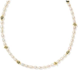 Kendra Scott Gabriella Cultured Freshwater Pearl Strand Necklace in Gold Freshwater Pearl at Nordstrom