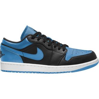 Nike Jordan Air Jordan 1 Low Basketball Sneaker in Black/Black/University Blue at Nordstrom, Size 11.5