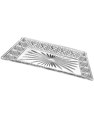 Godinger Dublin Crystal Rectangle Serving Tray