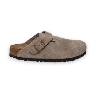 Birkenstock Schoenen, Heren, Beige, 45 EU, Su&egrave;de, Beige Sandalen met Kurken Voetbed