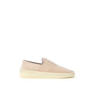 Fear of God Beige Leather Low Top Mens Sneakers