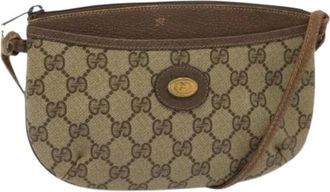 Gucci Pre-owned Leather gucci-bags - Dames - Vintage Schoudertas - Beige - ONE Size - Vintage