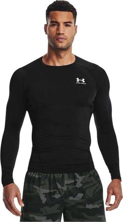 Under Armour HeatGear-basislaagshirt voor heren (Zwart)