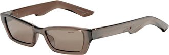Nike Womens 53 mm Grey Sunglasses