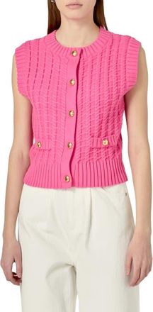 English Factory Cable Sweater Vest in Pink at Nordstrom, Size X-Small