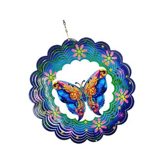 OEM Campanillas De Viento Giratorias Din&aacute;micas De Hierro, Adorno De Mariposa