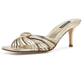 Nine West Dumel Womens Sandals Gold/Silver/Bronze : 8.5 M, Synthetic/Leather
