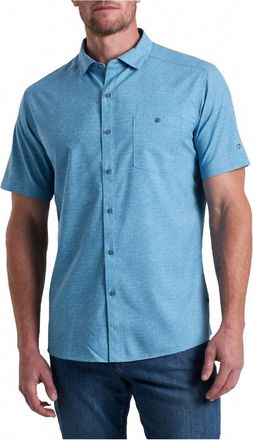 Kühl Persuadr Short Sleeve Button Down In Blue Chalk