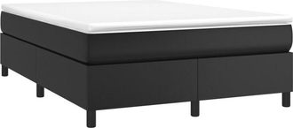 vidaXL Estructura de cama sin colchón cuero sintético negro 140x190 cm Vidaxl