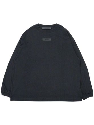 Fear of God T-shirt con applicazione logo - Nero