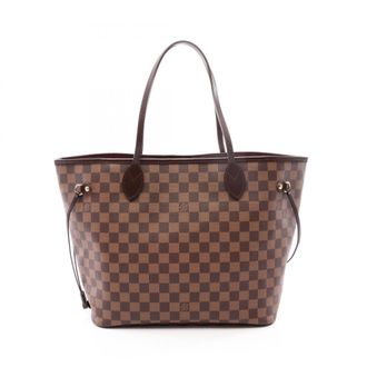 Louis Vuitton Damier Brown Ebene Coated Canvas Leather Handbag Tote Bag (Pre-Owned)